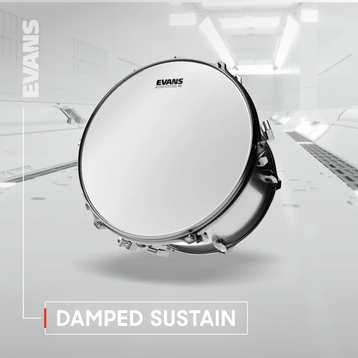 Evans G2 Coated Standard Tompack Drumheads 12", 13", 16" (30cm, 33cm, 41cm) | 2-Ply Synthetic Film for Warm Attack & Fat Low-End - view 6