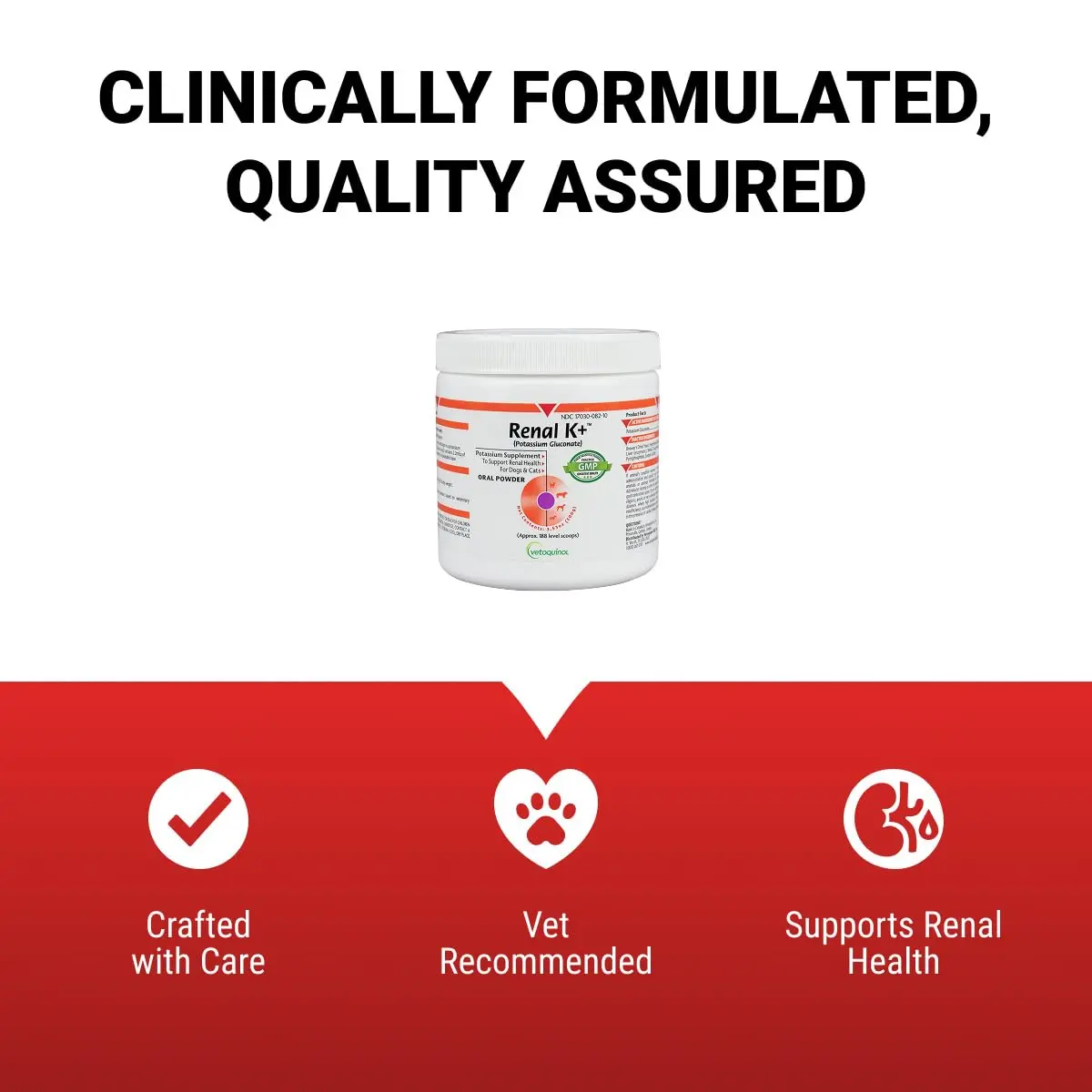 Vetoquinol Renal K, Potassium Powder for Dogs and Cats, 3.5 oz | Supports Kidney & Muscle Health - view 6