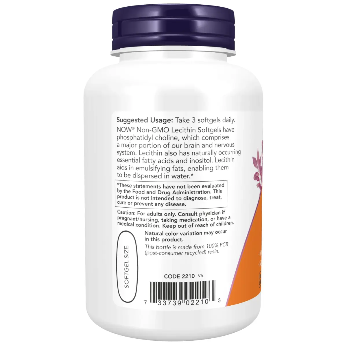 NOW Foods Lecithin 1200 mg Softgels (100 Count, 3600 mg Soy Lecithin) | Supports Brain & Nerve Function - view 3