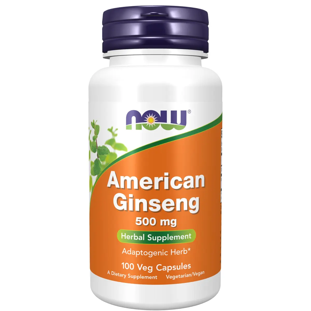 NOW Supplements American Ginseng Extract 100 Veg Caps | Adaptogenic Herb for Energy & Focus - main product image