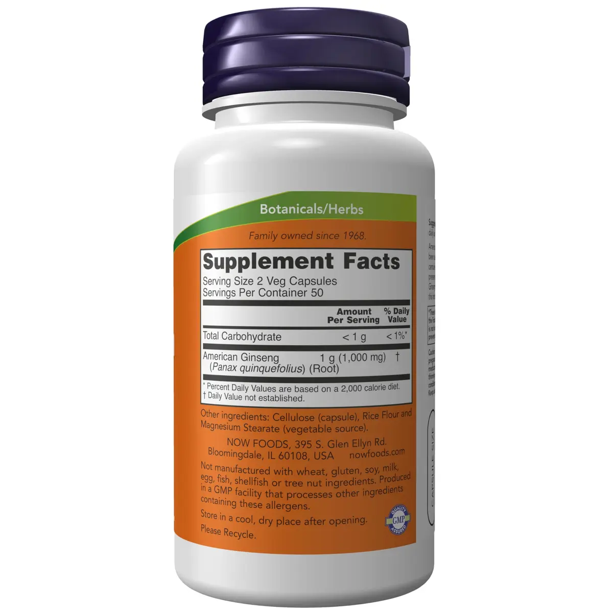 NOW Supplements American Ginseng Extract 100 Veg Caps | Adaptogenic Herb for Energy & Focus - view 2
