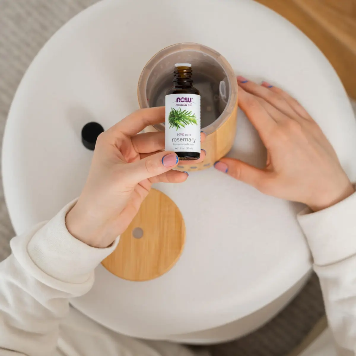 NOW Foods Rosemary Essential Oil 29.57ml (1 fl. oz) | Steam Distilled, Undiluted, Uplifting Aroma - view 6