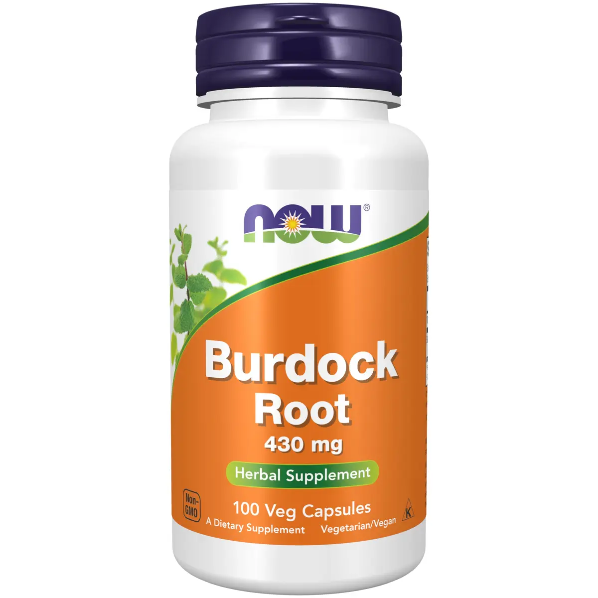 NOW Foods Burdock Root Herbal Supplement 430 mg 100 Veg Capsules | Traditional Herbalist Use - main product image