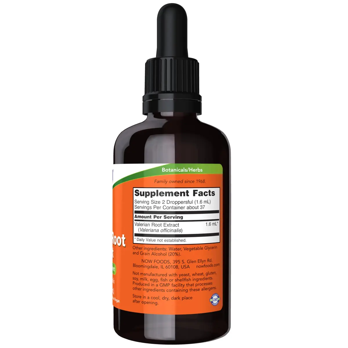 NOW Valerian Root Extract Liquid 2 oz | Supports Sleep & Relaxation - view 2