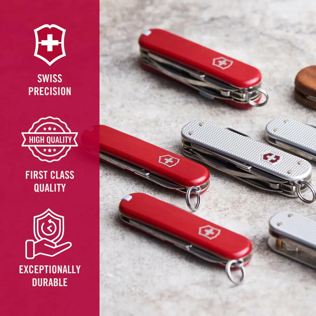 Victorinox Bantam Swiss Army Knife, 8-Function Pocket Knife, Red | 9.1 cm (3.6 in) Folded Length - view 6