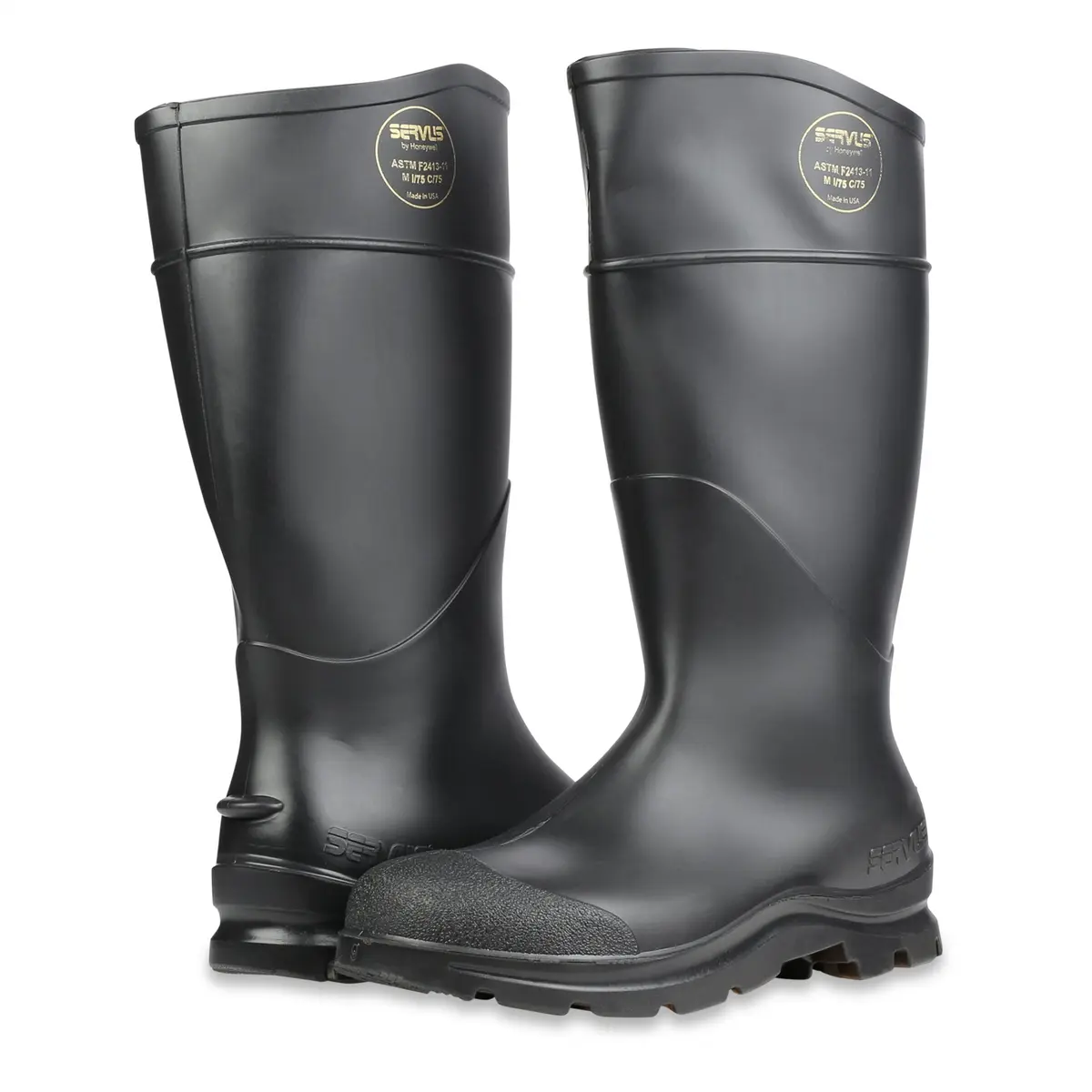 SERVUS Comfort Technology 14" PVC Steel Toe Men's Work Boots, Black - Steel Toe, 8 - view 7
