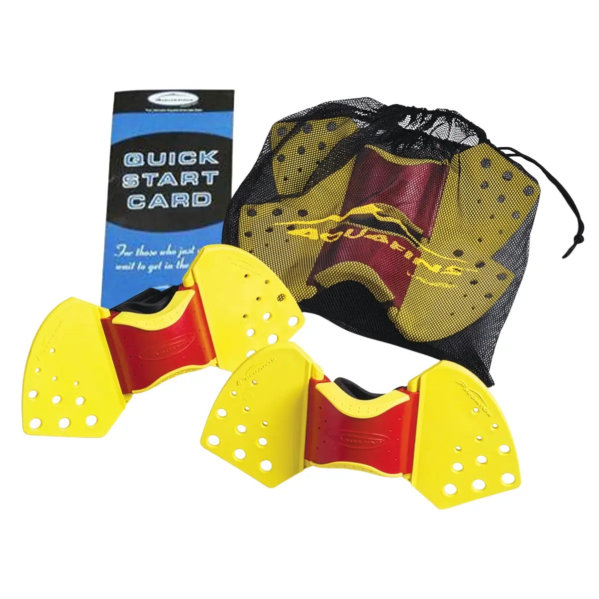 THERABAND Aquafins Aquatic Exercise Kit, 2 Fins, Mesh Bag, Water Aerobics | Low Impact Full Body Resistance - main product image