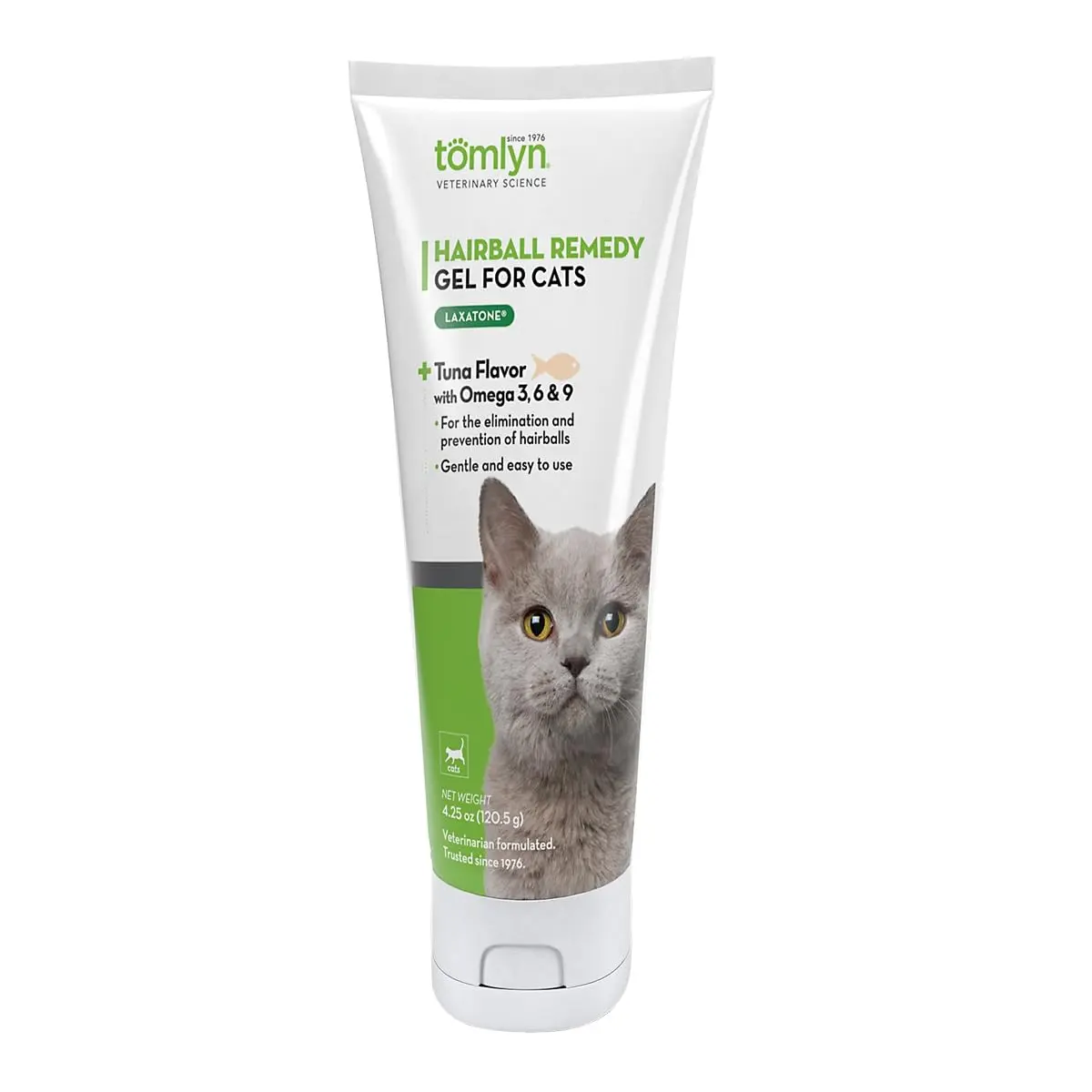 Tomlyn Hairball Gel for Cats Tuna 4.25 oz | Supports Digestive Health & Hairball Prevention - main product image