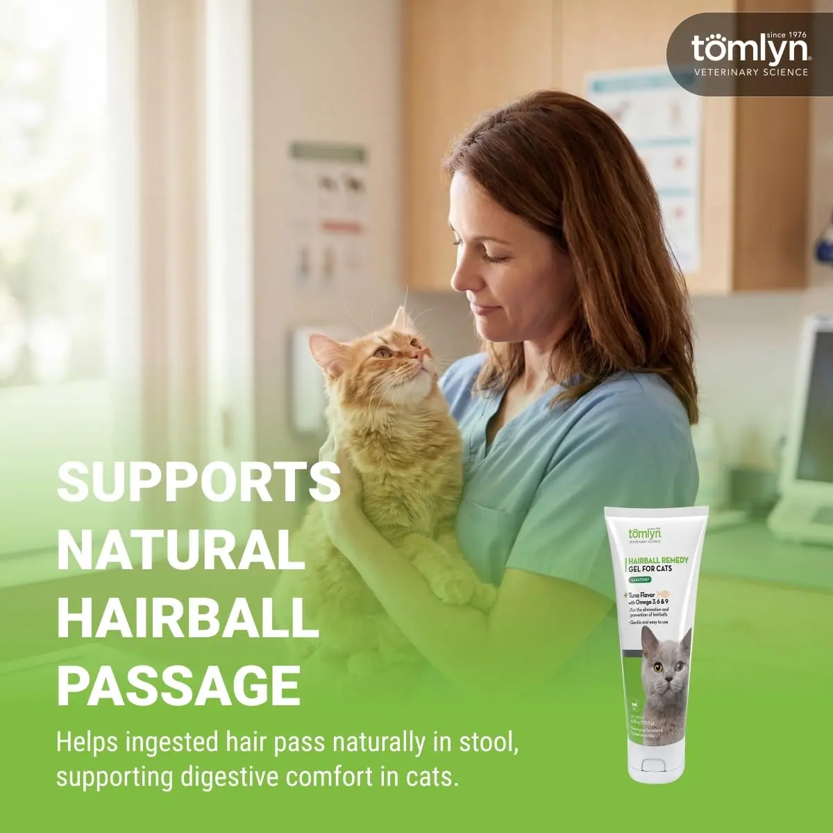 Tomlyn Hairball Gel for Cats Tuna 4.25 oz | Supports Digestive Health & Hairball Prevention - view 3
