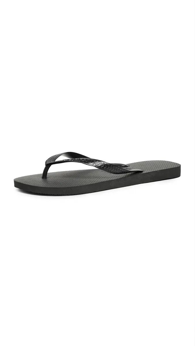 Havaianas Men's Top Flip Flop Sandal Black 27 cm (10.6 in) | Durable & Versatile Beach to City Wear - main product image