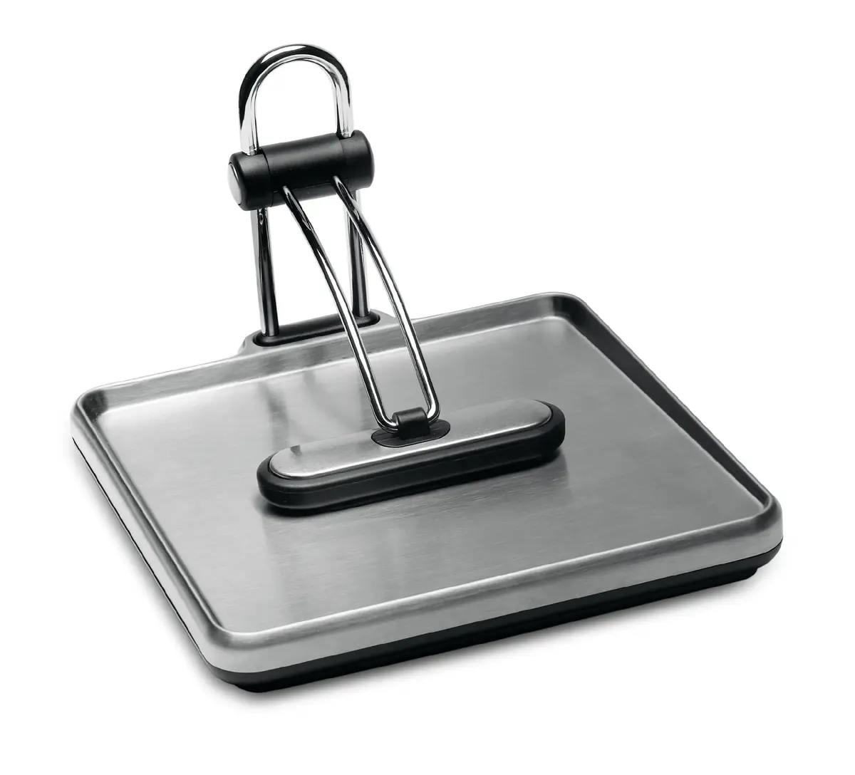 simplehuman Quick Grip Napkin Holder, Stainless Steel, Brushed | Weighted Tension Arm for One Napkin at a Time - main product image