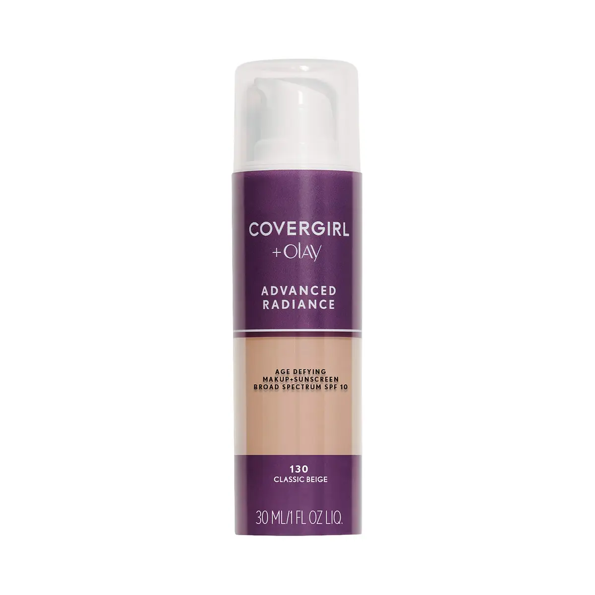 COVERGIRL Advanced Radiance Age Defying Foundation, Creamy Natural 120 | Youthful, Radiant Finish - main product image