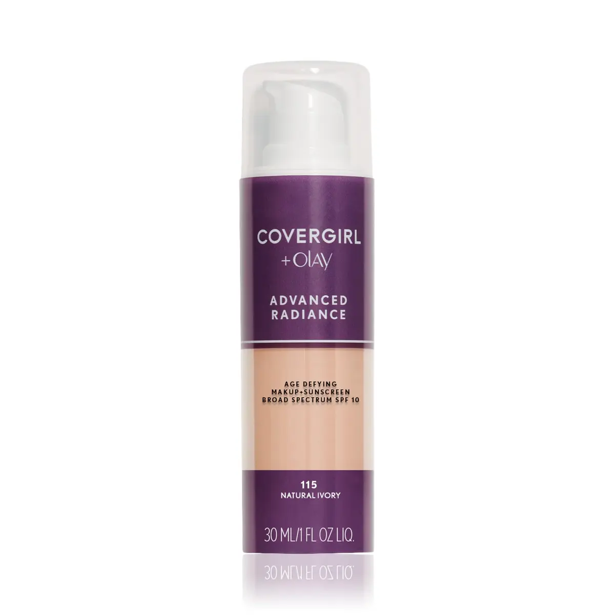 COVERGIRL Advanced Radiance Age Defying Foundation Makeup Natural Ivory | Youthful, Radiant Coverage - main product image