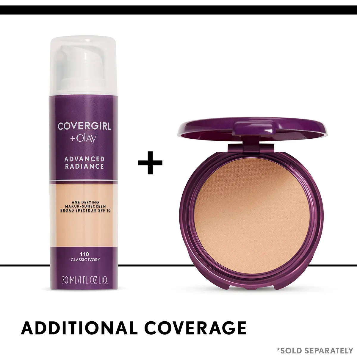 COVERGIRL Advanced Radiance Age-Defying Foundation Makeup, Buff Beige, 1 oz | Youthful Radiance & Fine Line Coverage - view 6