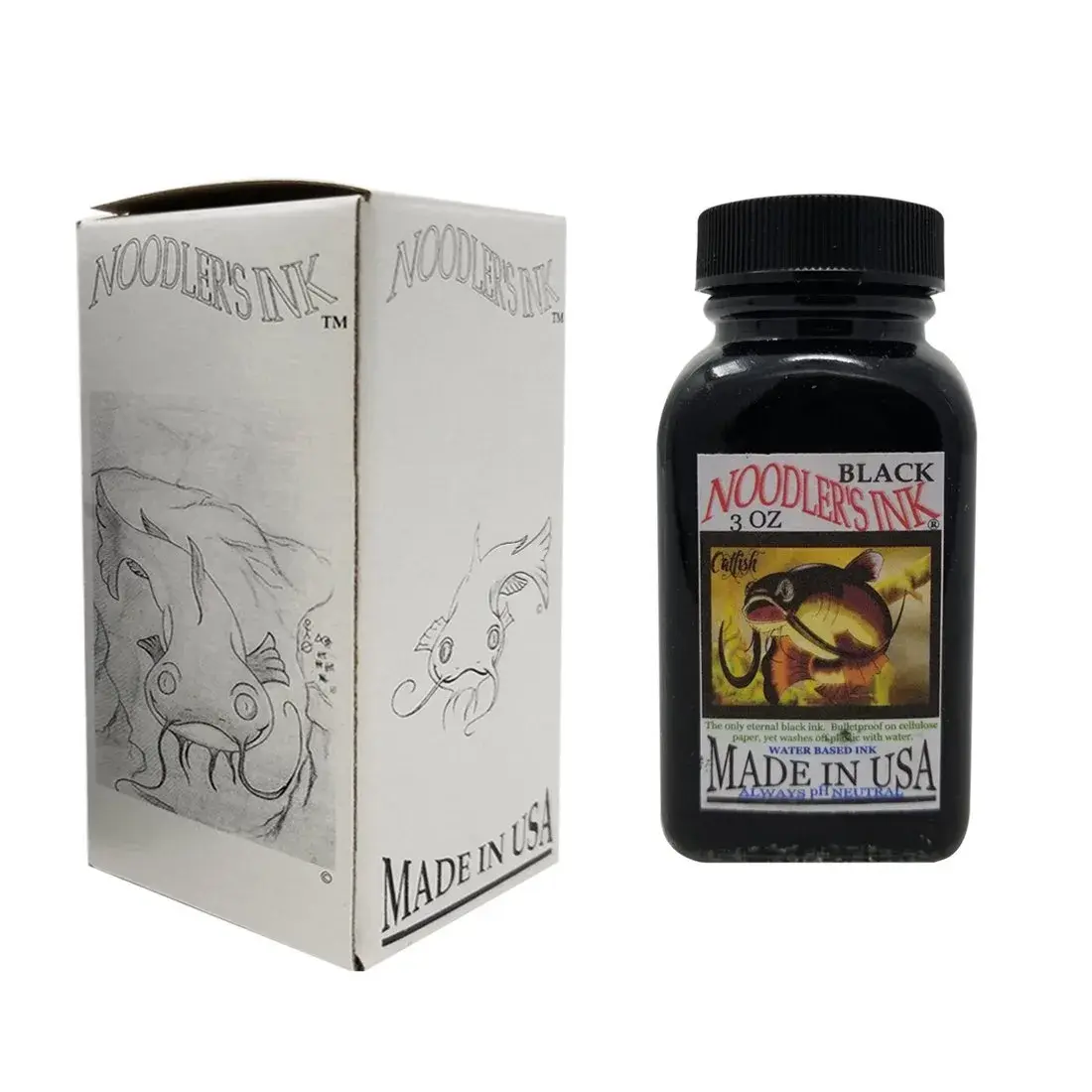 NOODLER'S Black Waterproof Fountain Pen Ink - Bulletproof, 88ml (3 fl oz) | Fraud-Proof & Permanent - view 2