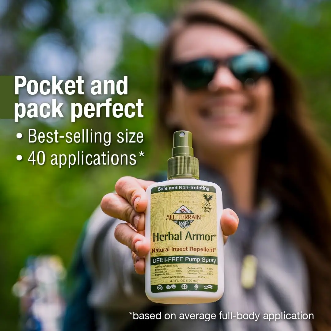 All Terrain Herbal Armor DEET-Free Pump Spray 4oz | Plant-Based Bug Repellent for Family & Pets - view 4