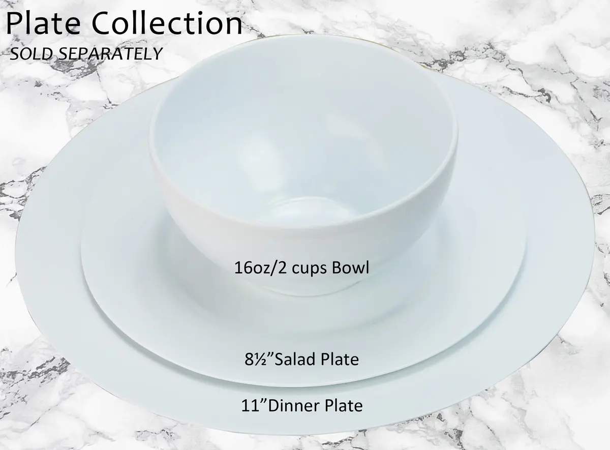 Reston Lloyd 16 oz Melamine Cereal Bowls Set of 6 | BPA Free, Break-Resistant, Dishwasher Safe - view 3