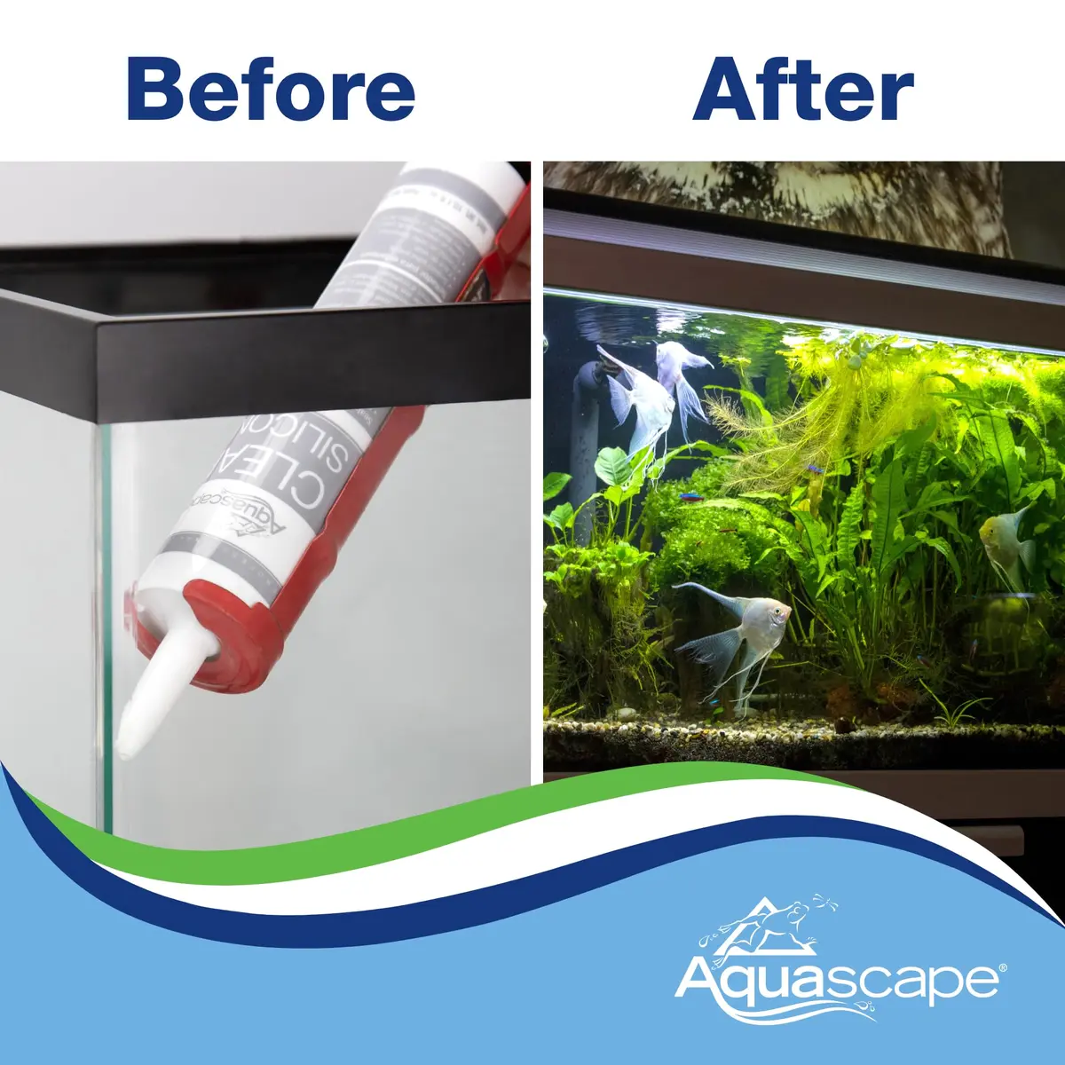 Aquascape Black Silicone Sealant – Fish-Safe Waterproof Silicone for Ponds, Aquariums, Terrariums, and Home Repairs, 4.7 oz Tube, 22010 - view 3