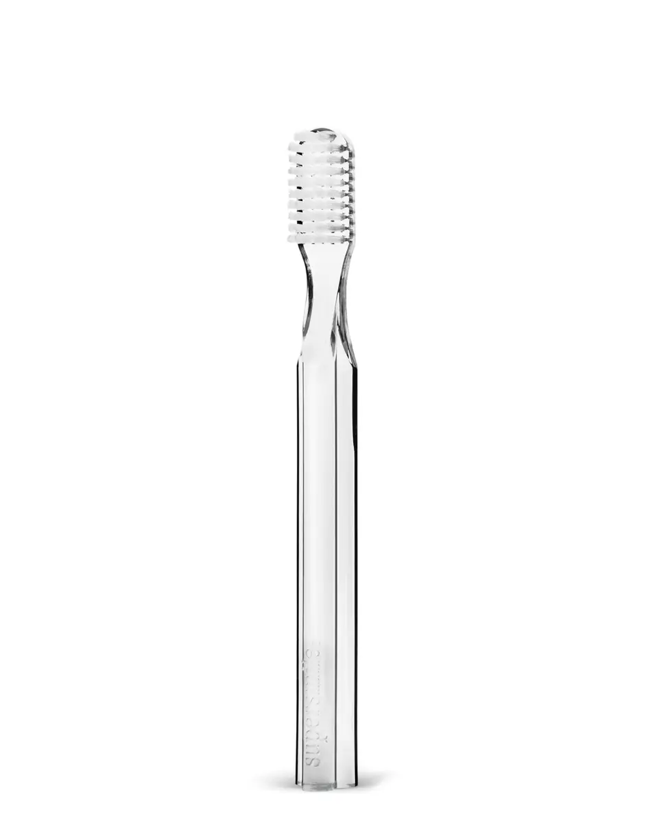 Supersmile New Generation 45° Toothbrush | Soft DuPont Bristles, Clear, Ergonomic Handle - main product image