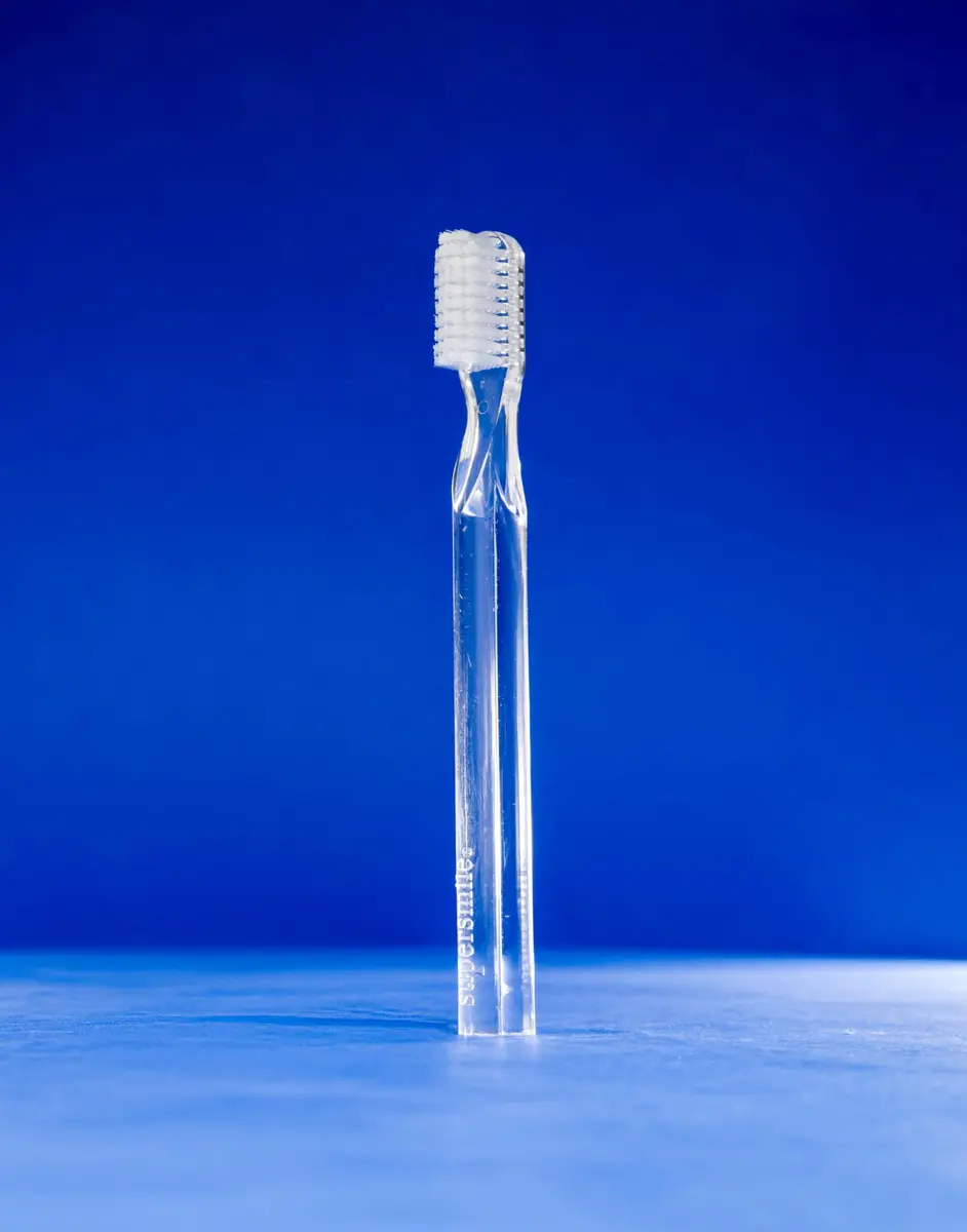 Supersmile New Generation 45° Toothbrush | Soft DuPont Bristles, Clear, Ergonomic Handle - view 7