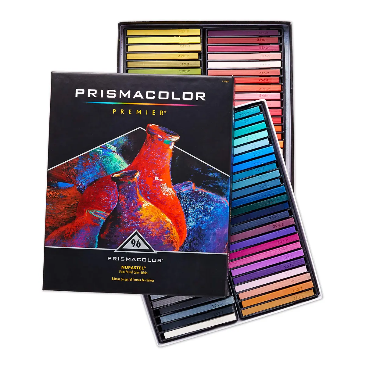 Prismacolor Premier NuPastel Firm Pastel Color Sticks, 96 Pack | Rich, Creamy Shades for Drawing & Blending - main product image