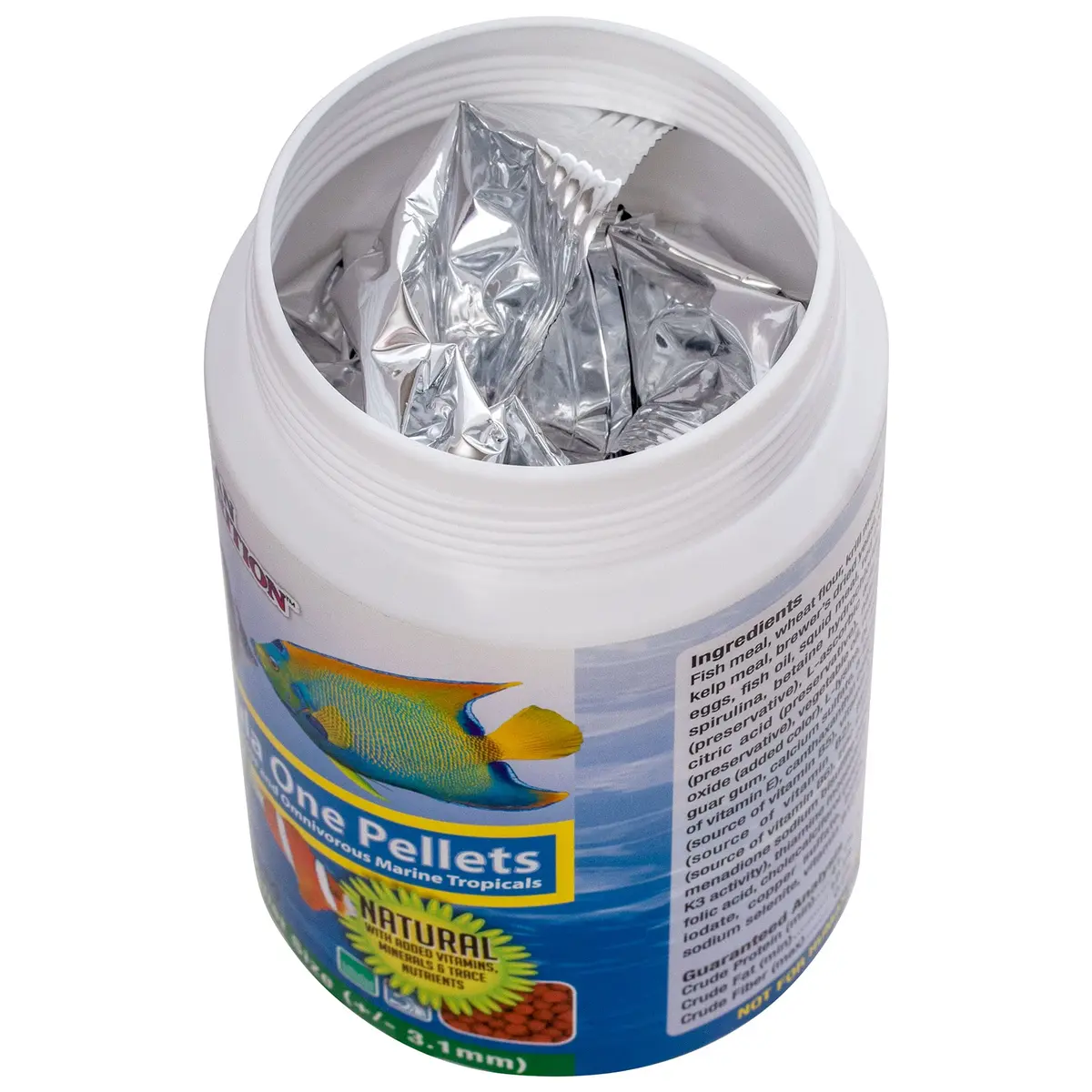 Ocean Nutrition Fish Food - Tropical Fish Food, Soft Moist Sinking Pellets, High Protein(41%) Guppy Fish Food, Fish Food Flakes Alternative, 14 oz (400 g), Medium Pellet - view 6