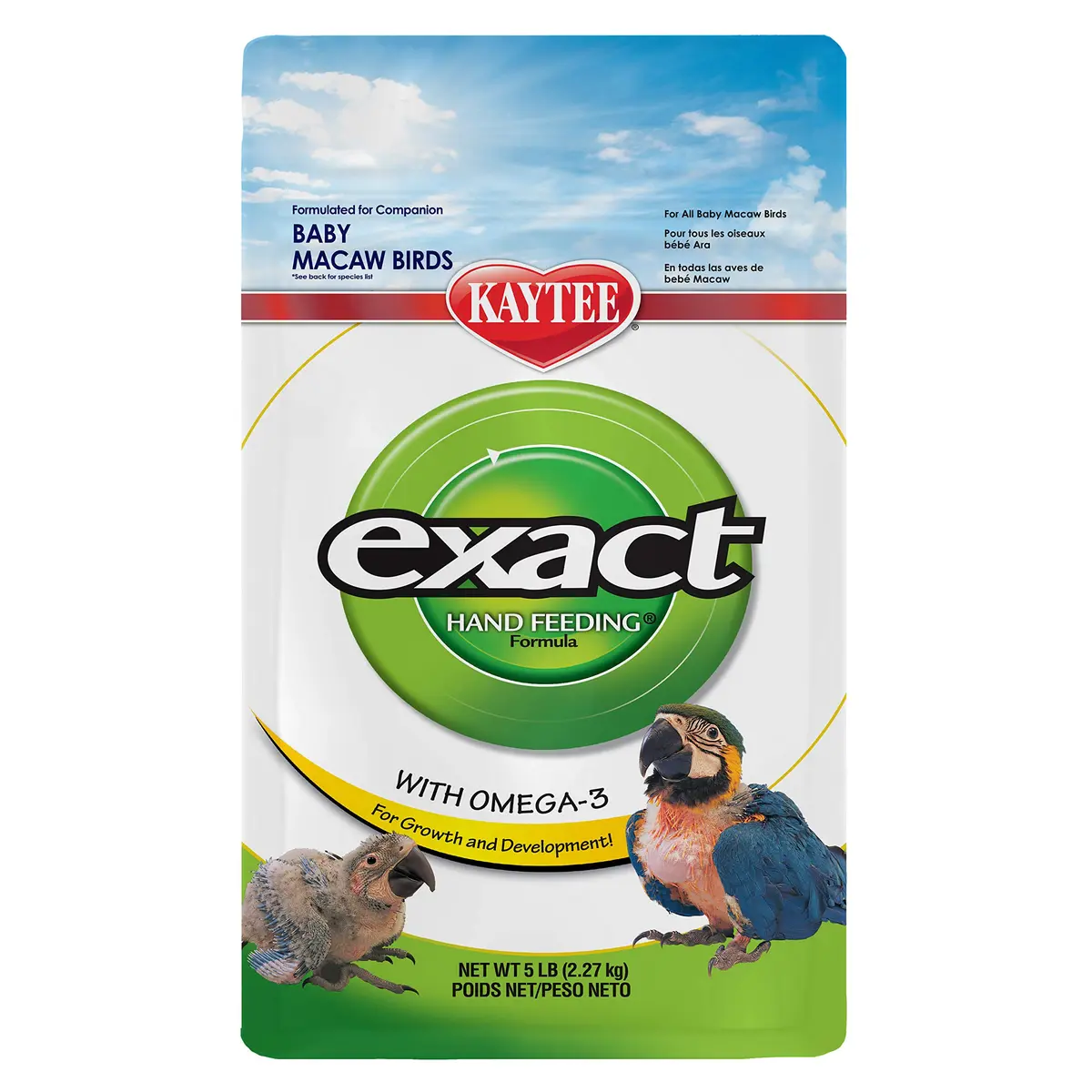 Kaytee Exact Hand Feeding Baby Bird Food 2.27 kg (5 Pound) | Promotes Growth & Bright Plumage - main product image