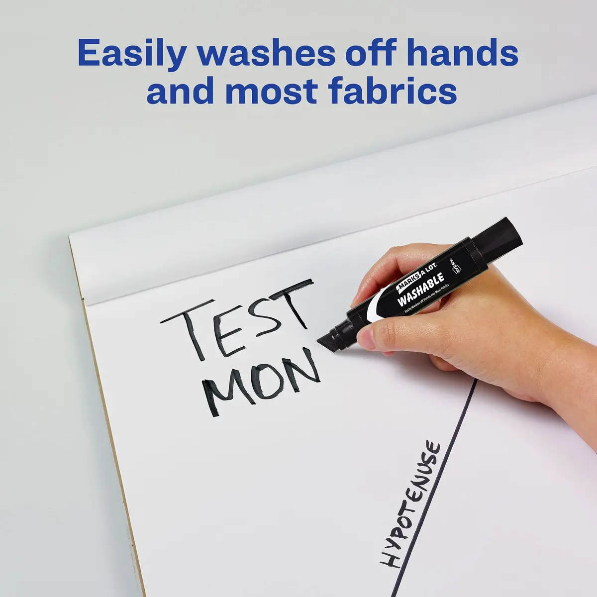 Avery Marks A Lot Washable Markers Chisel Tip 1 Black | Low-Odor, Easy Wash Off - view 2