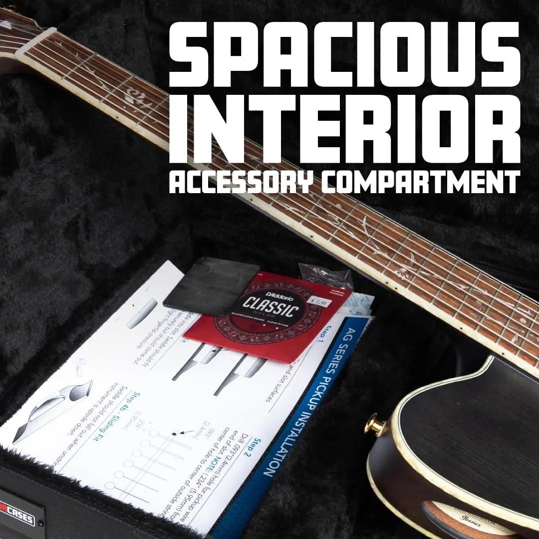 Gator Classical Guitar Hard-Shell Case 40.4” | Impact-Resistant, Black, 31oz - view 3