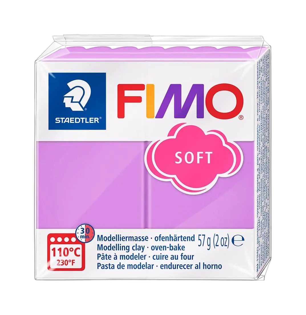 STAEDTLER FIMO Soft Polymer Clay 57g Lavender | Oven Bake Craft Clay for Jewelry & Sculpting - view 2