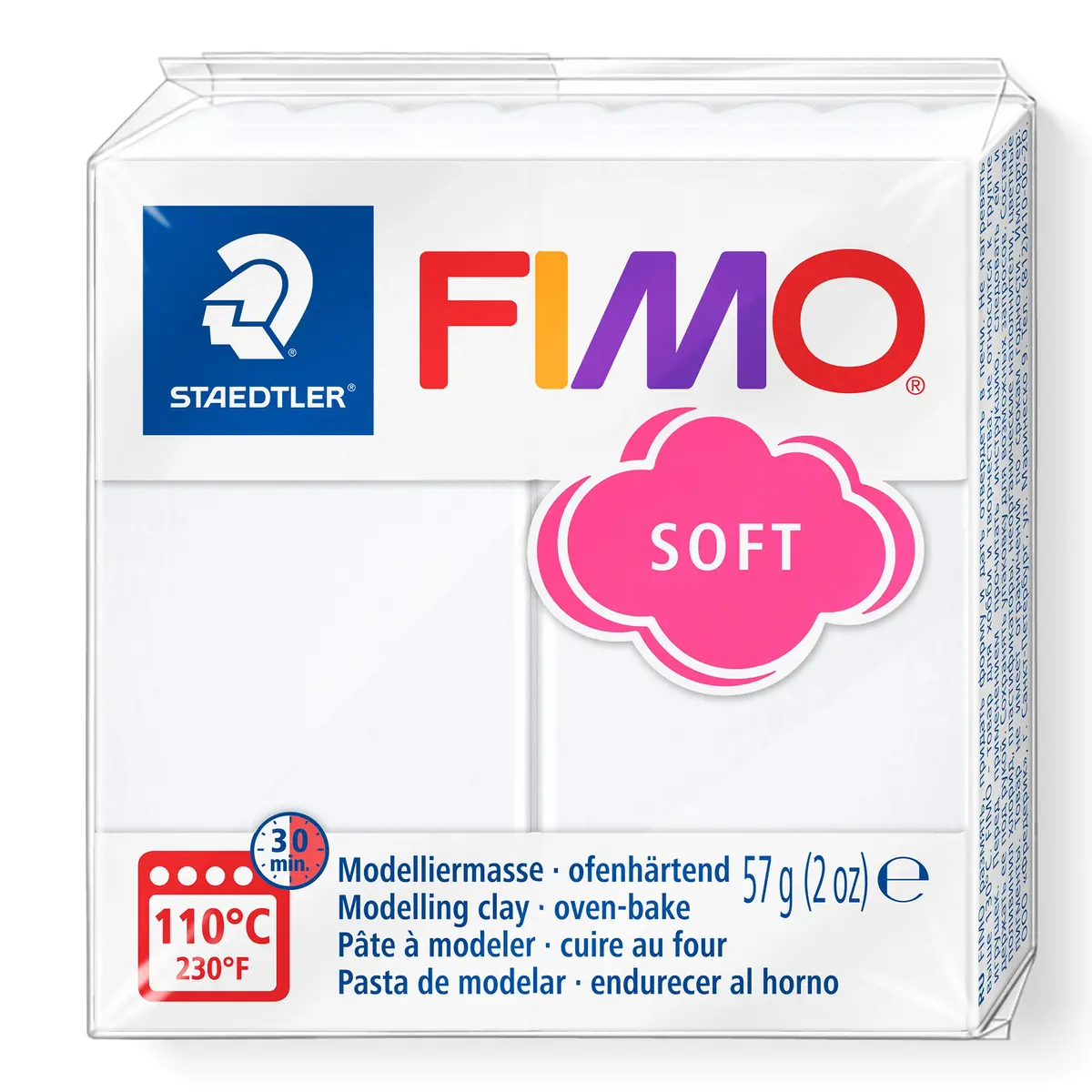 STAEDTLER FIMO Soft Modelling Clay 57 g | Oven-Bake, Break-Resistant, Suitable for All Levels - main product image