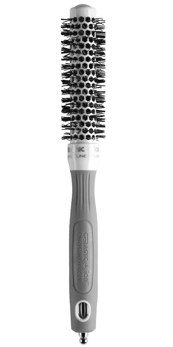Olivia Garden Ceramic + Ion Round Thermal Hair Brush 19mm (0.75") | Professional Blowout Brush for Normal to Thick Hair - main product image