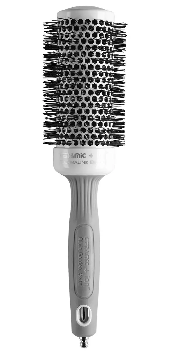 Olivia Garden Ceramic + Ion Round Thermal Hair Brush 1.75" (4.4cm) Barrel | Professional Blowout Brush for Normal to Thick Hair - main product image