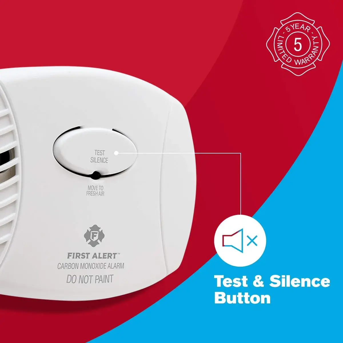 First Alert CO400 Battery Operated Carbon Monoxide Detector | Electrochemical Sensor, 85dB Alarm, 5-Year Life - view 5