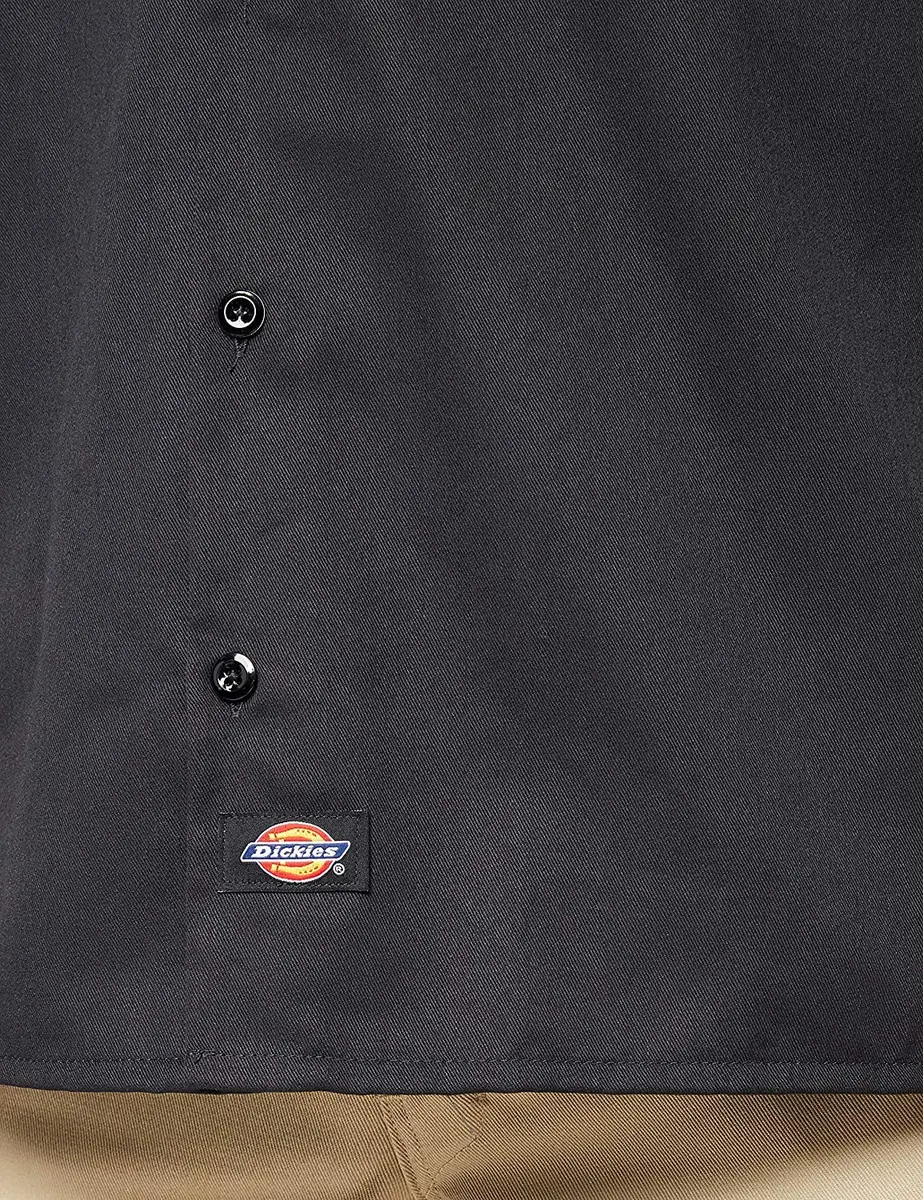 Dickies Men's Long Sleeve Work Shirt Black Small | Moisture-Wicking & Wrinkle-Resistant - view 9