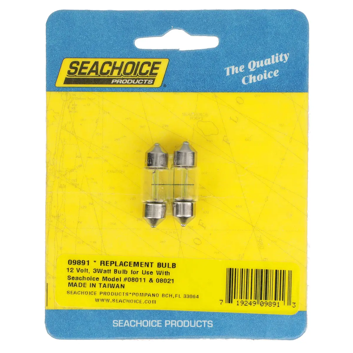 SEACHOICE 09891 Replacement Incandescent Bulbs with Festoon Base | 12V, 3W, Pack of 2 - view 6