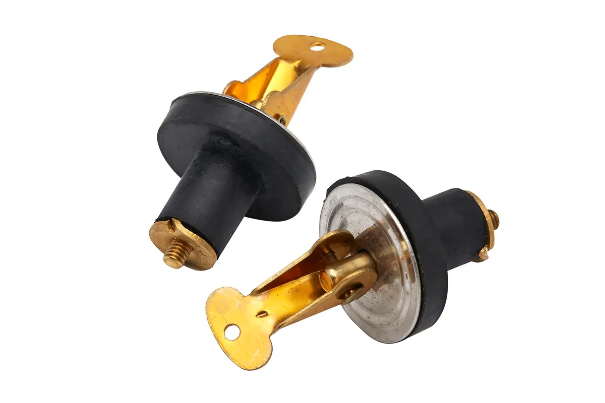 SEACHOICE Brass Baitwell Plug 1/2 in. (12.7 mm) | 2-Count Pack for Livewells - main product image