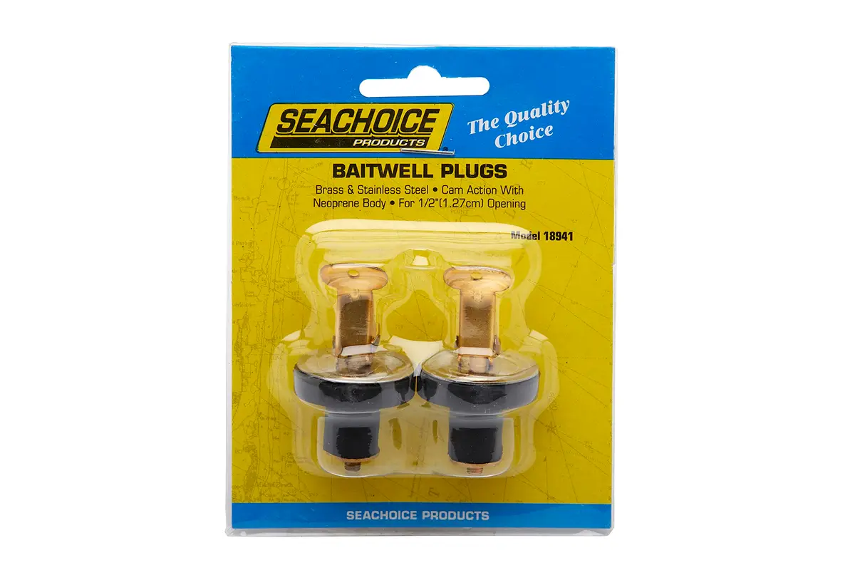 SEACHOICE Brass Baitwell Plug 1/2 in. (12.7 mm) | 2-Count Pack for Livewells - view 4
