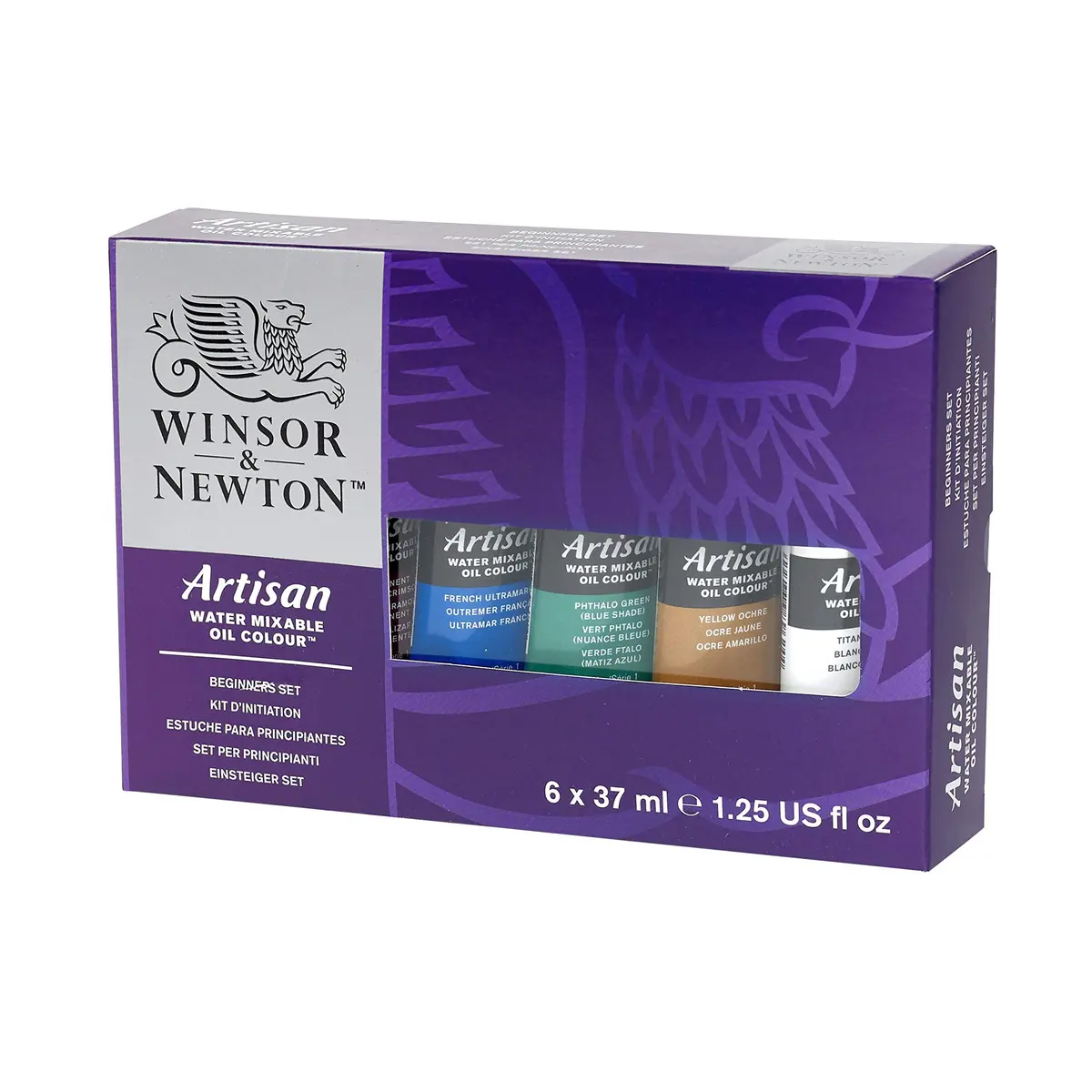 Winsor & Newton Water Mixable Oil Paint Beginner's Set 6 x 37ml | Safer Water-Based Oil Colors - view 2