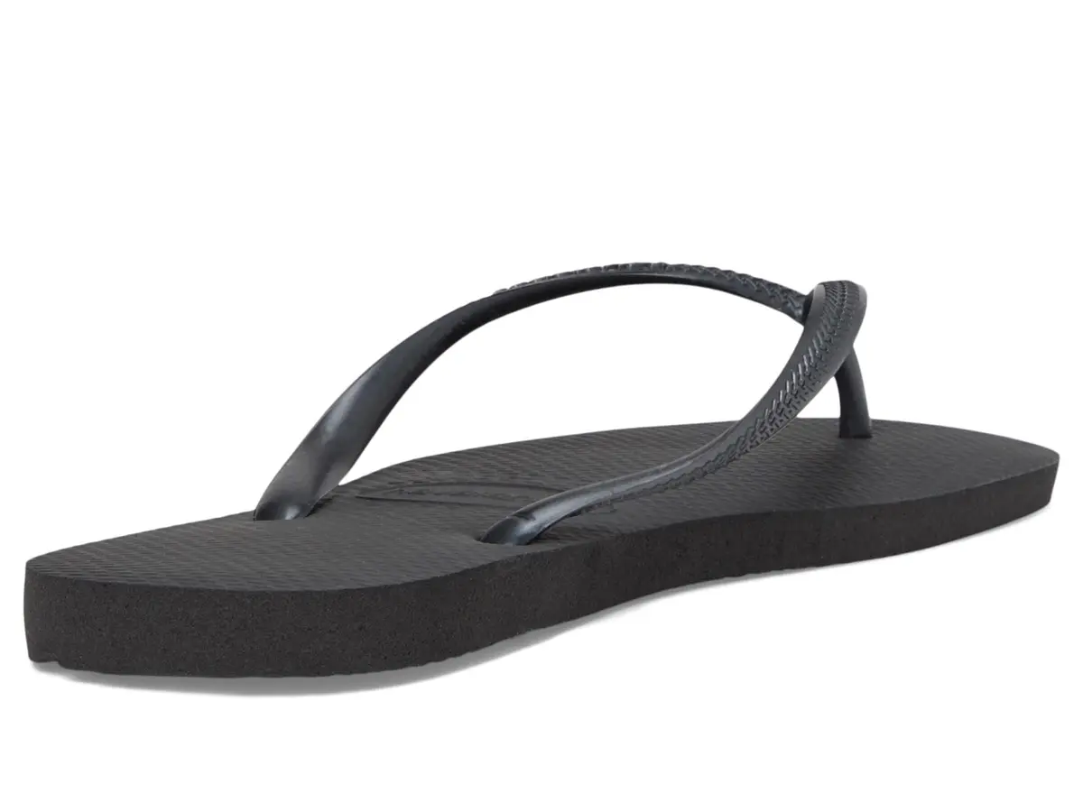 Havaianas Women's Slim Flip Flops Sandals - Black, 9/10 | Sleek Summer Beachwear - view 6