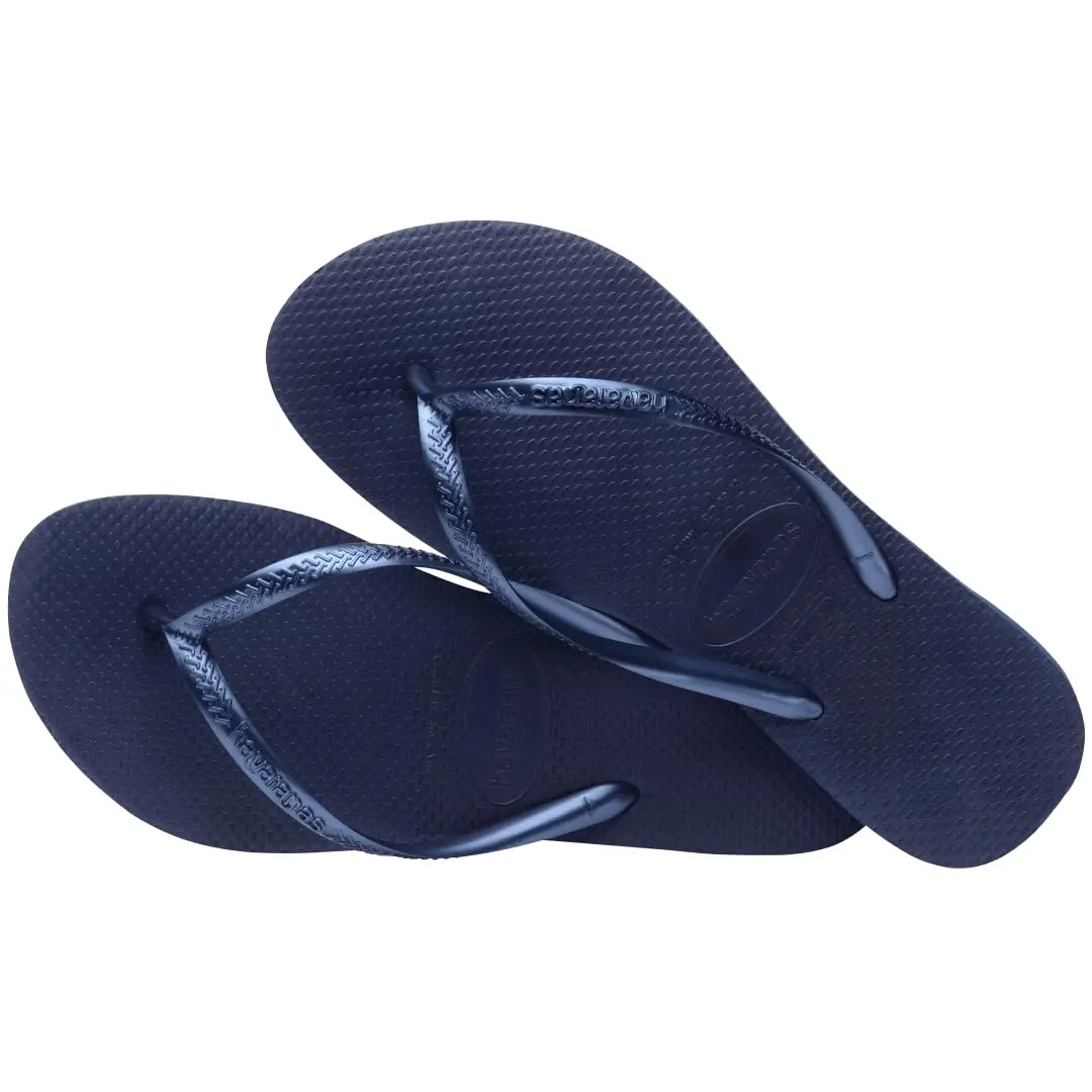 Havaianas Women's Slim Flip Flops Sandals - Navy Blue | Sleek, Cushioned, Summer Beachwear (70-120 chars) - view 7
