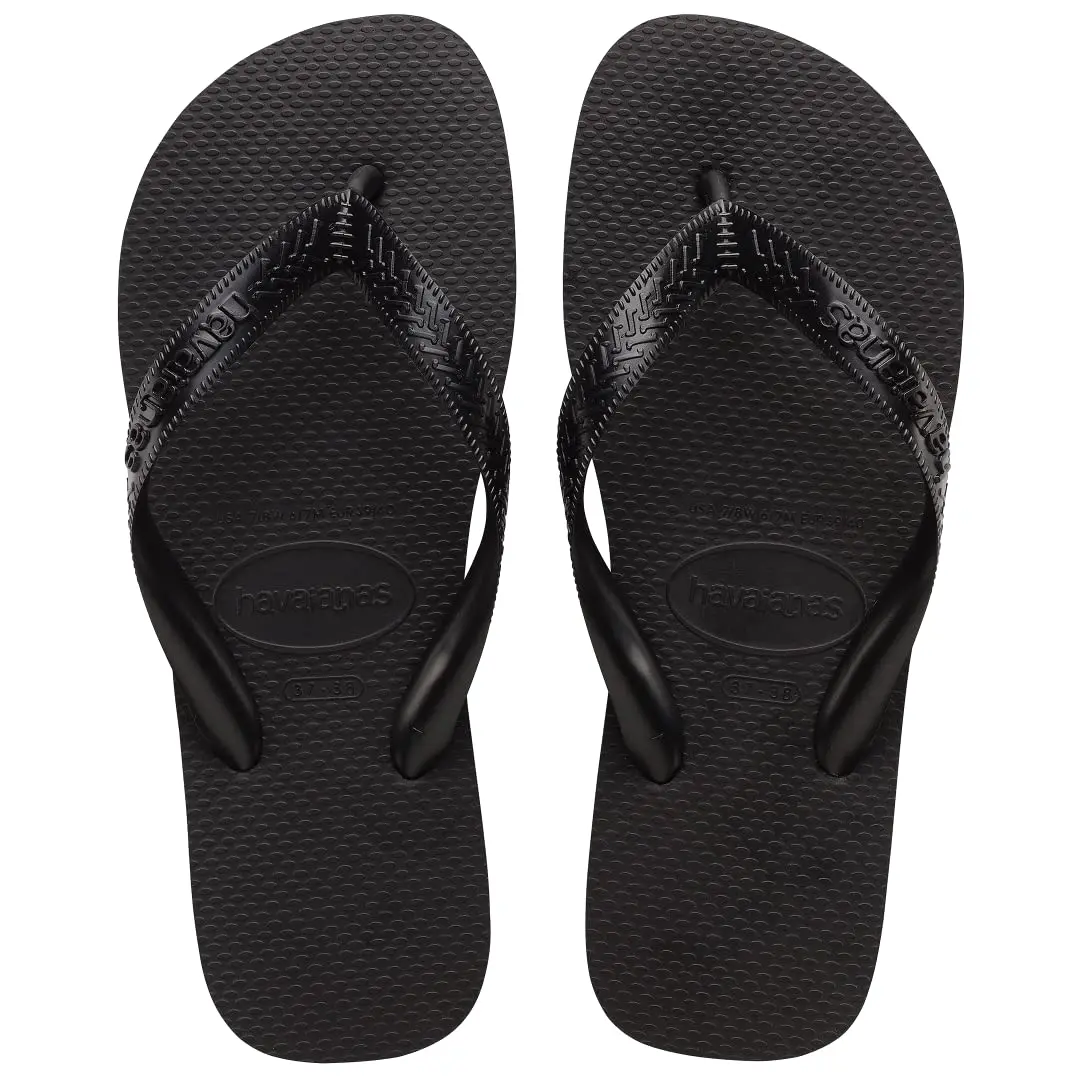 Havaianas Top Flip Flops for Women - Summer Style Sandals - Black, 7-8 | Vibrant, Durable, Brazilian Summer Footwear - main product image