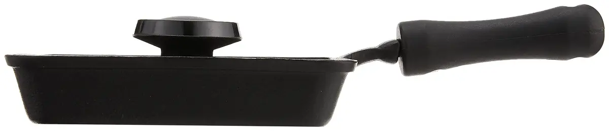 Norpro Mini Cast Iron Panini Pan with Press 5.9 IN | Perfect for Sandwiches & Grilled Foods - view 3