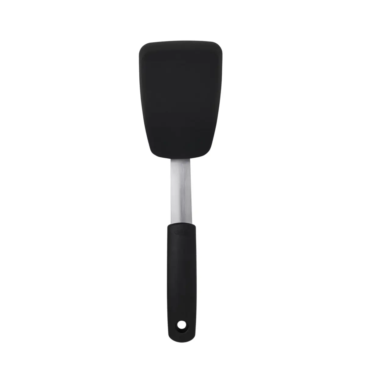 OXO Good Grips Small Silicone Flexible Turner Black | Heat-Resistant & Non-Stick Safe for Indian Kitchens - main product image