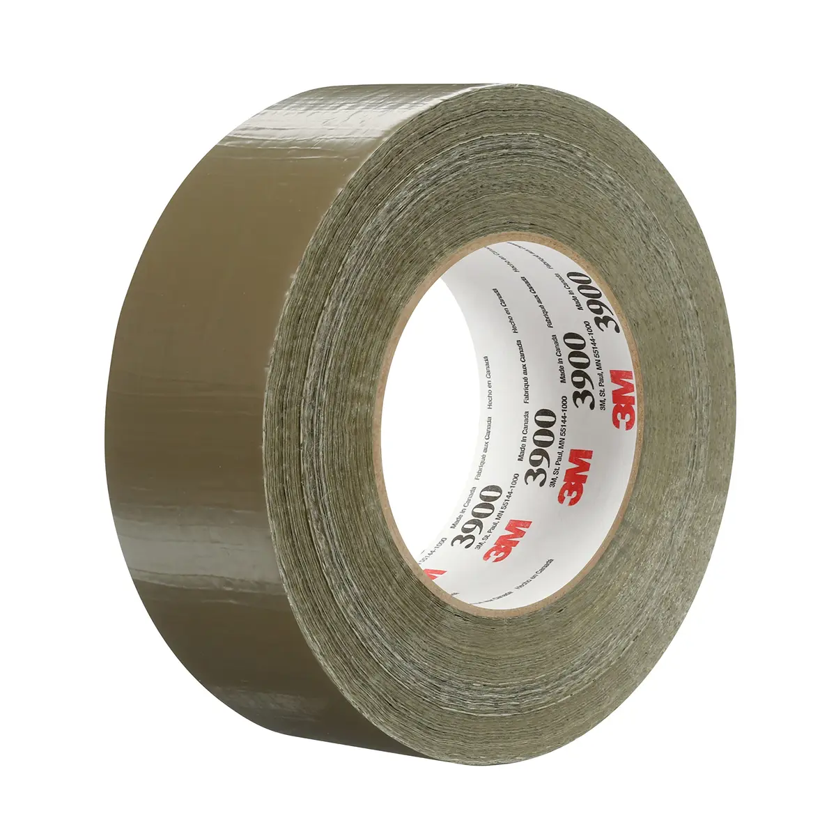3M Multi-Purpose Duct Tape 3900 | Water Resistant, Olive Color, 48 mm x 54.8 m, Rubber Adhesive - main product image