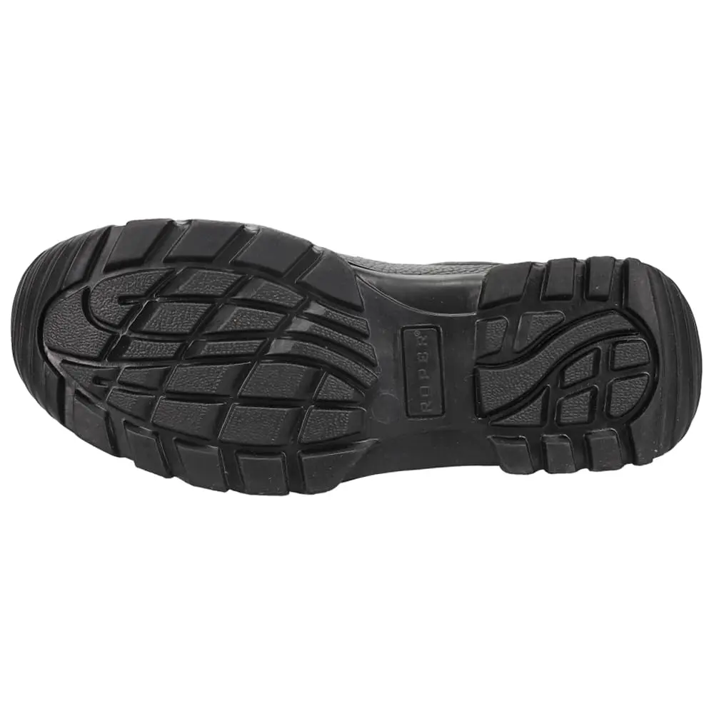 ROPER Performance Slip On Casual Shoes - Black - Size 8.5 M | Oiled Leather, Non-Marking Rubber Sole - view 6