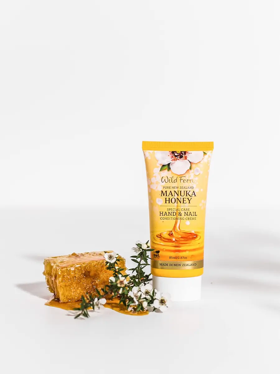 Wild Ferns Manuka Honey Hand & Nail Conditioning Crème, 85ml | Hydrates & Strengthens with NZ Natural Ingredients - view 2