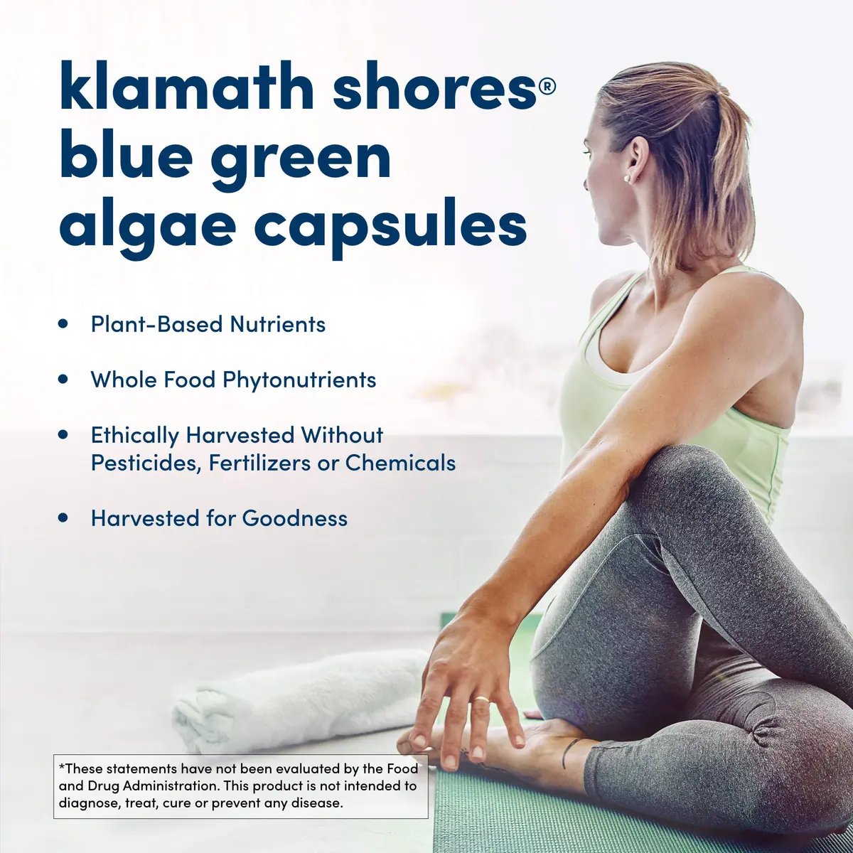 American Health Klamath Shores Blue Green Algae Capsules, 120 Servings | Wildcrafted, Vegan, Sugar-Free - view 3
