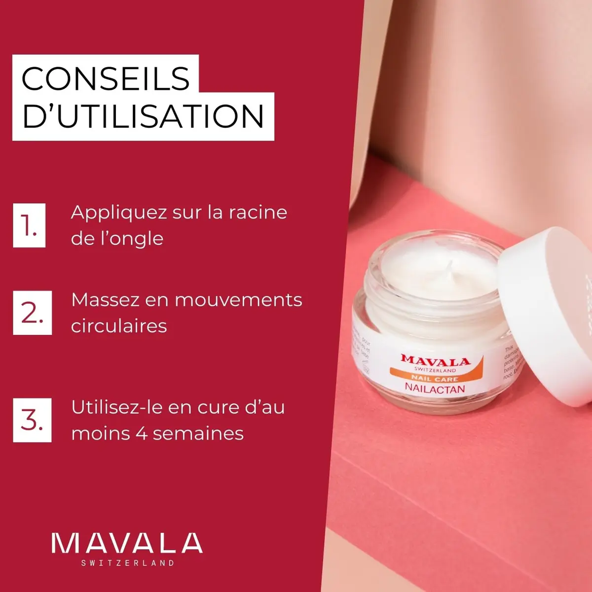 MAVALA Nail Care Nailactan Nutritive 0.5 Oz | Nourishing, Moisturizing Nail & Cuticle Cream for Damaged Nails - view 4