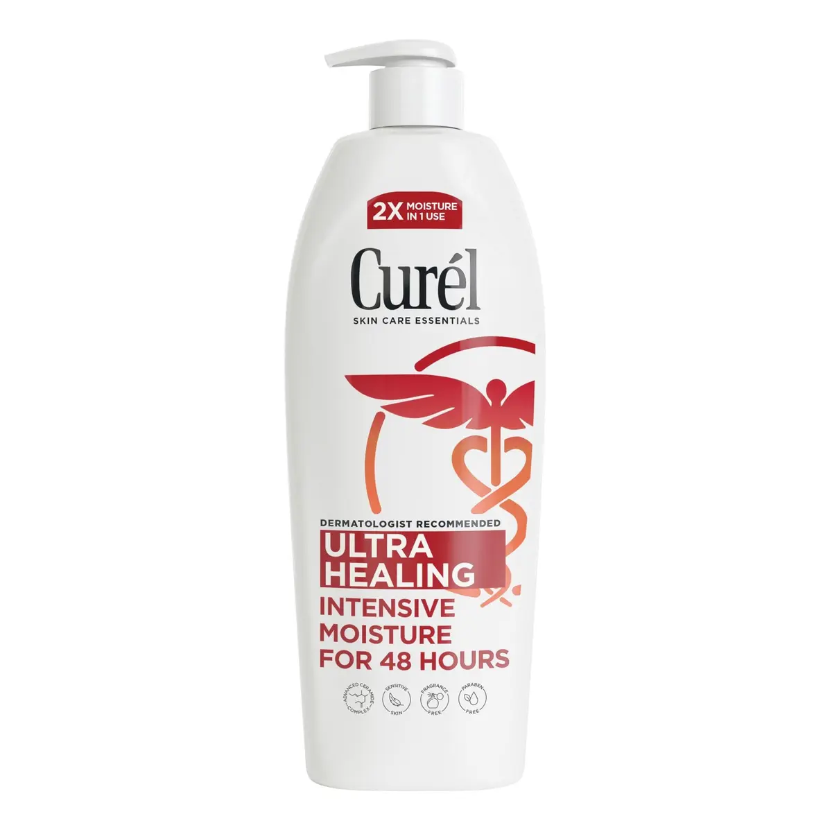 Curel Ultra Healing Body Lotion, Fragrance-Free Moisturizer 591ml (20 fl Oz) | Advanced Ceramide Complex for Dry, Sensitive Skin - main product image